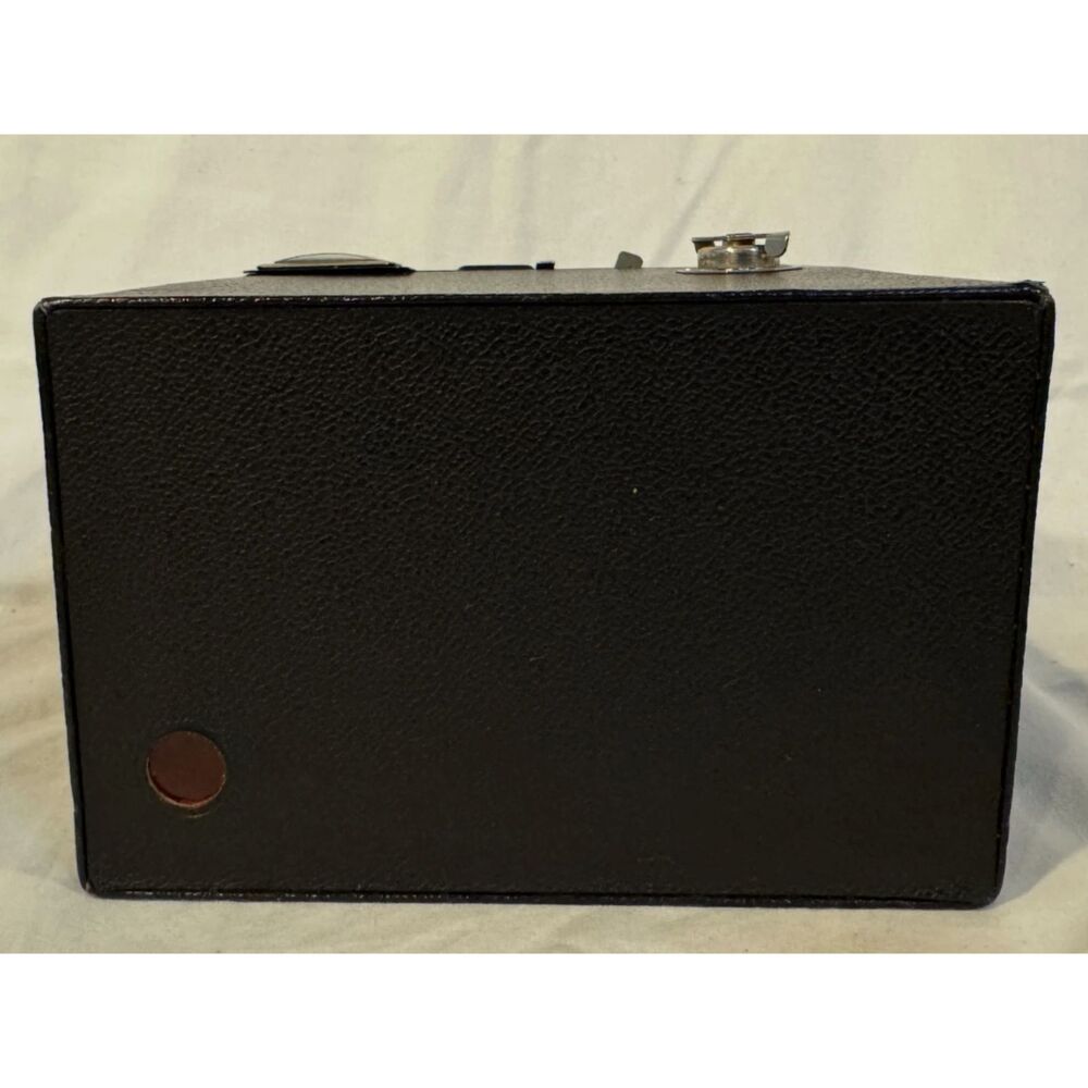 Vintage Kodak Six 16 Brownie Box Camera Art Deco Geometric Face Photo Prop As Is